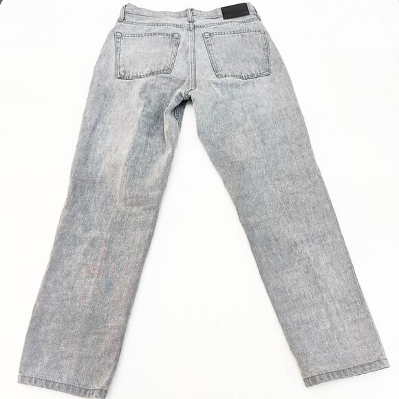 Everlane The 90's Cheeky Jean Organic Cotton Button Fly Gray Denim Size 27 Crop - Picture 3 of 9